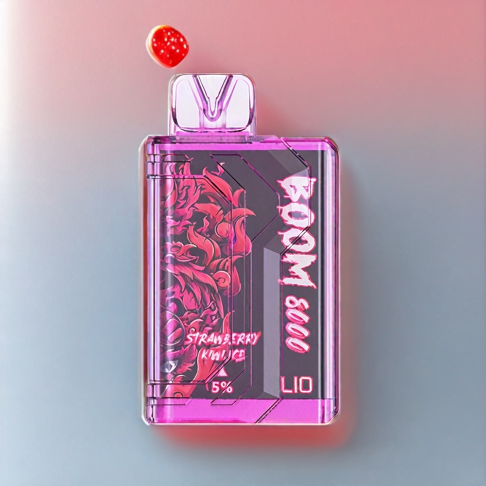 LIO BOOM PRO 8000 Puffs Einweg-Vape Erdbeer-Kiwi-Eis – 15ml, 5% Nikotin, Schweiz Großhandel