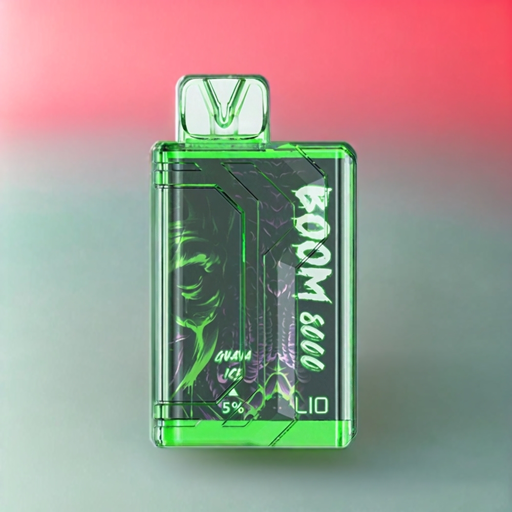 LIO BOOM PRO 8000 Puffs Einweg-Vape Guave Eis – 15ml, 5% Nikotin, Schweiz Großhandel