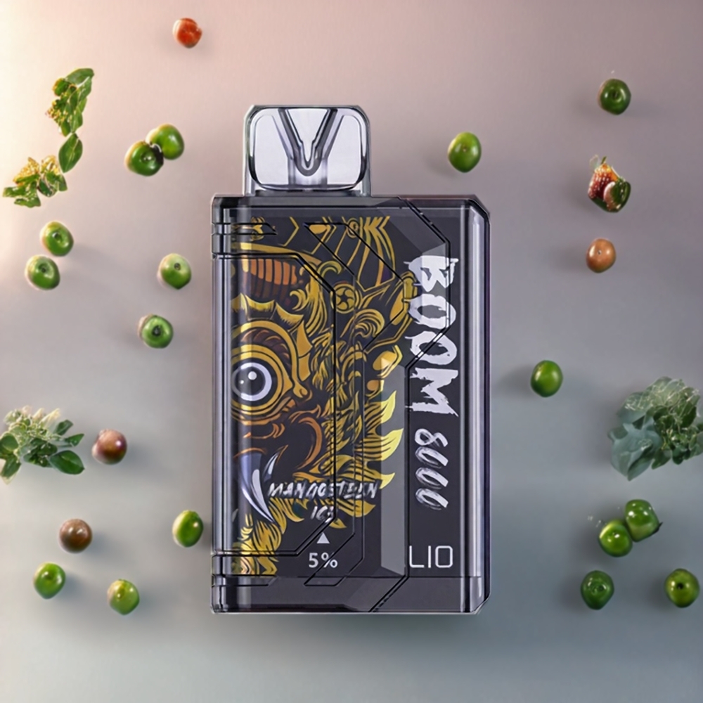 LIO BOOM PRO 8000 Puffs Einweg-Vape Mangosteen-Eis – 15ml, 5% Nikotin, Typ-C Ladung, Schweiz Großhandel