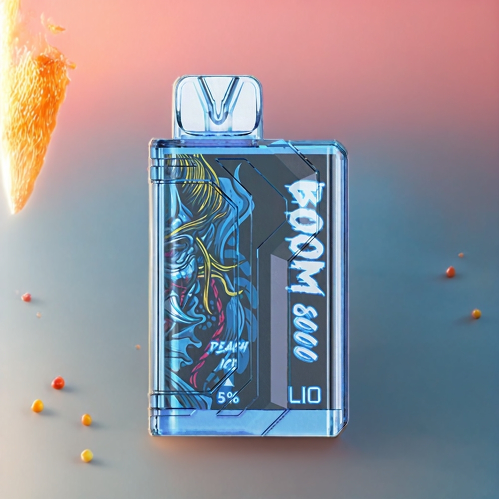 LIO BOOM PRO 8000 Puffs Einweg-Vape Pfirsich Eis, 15ml, 5% Nikotin, Schweiz großhandel