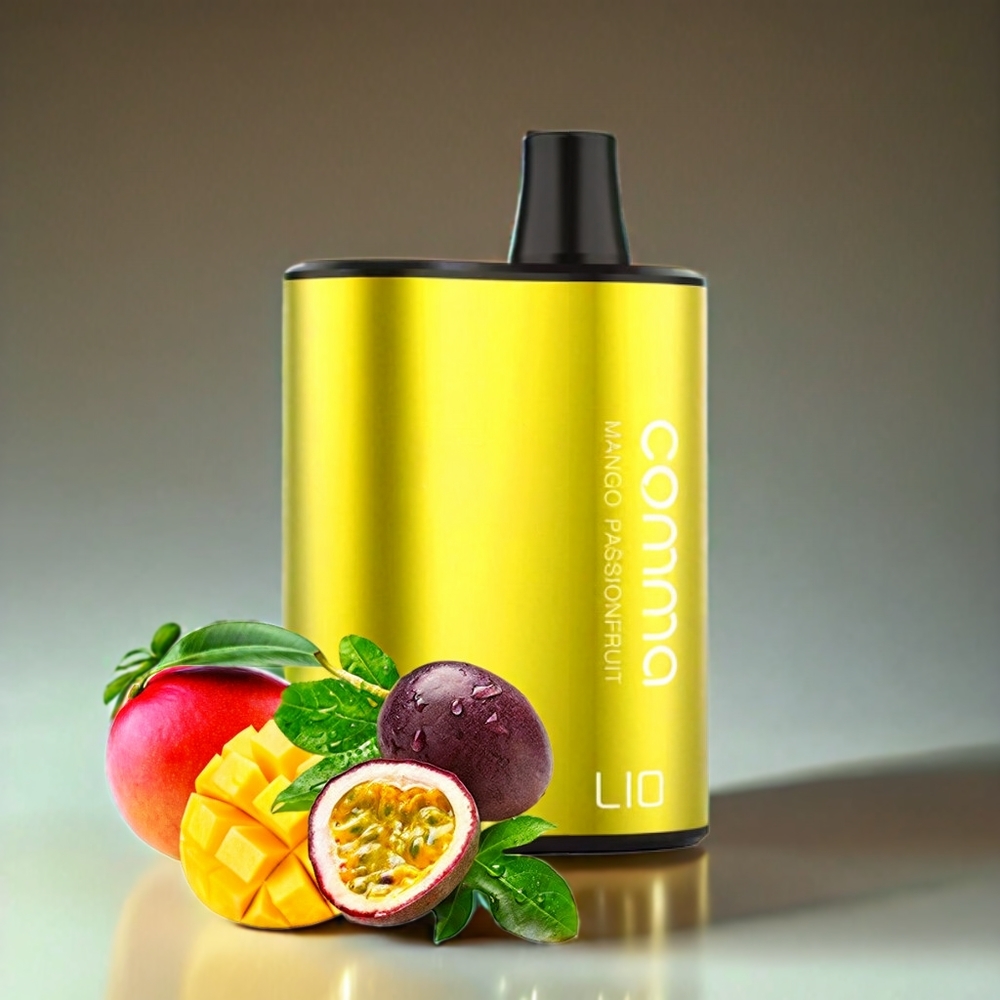 LIO COMMA 5000 Puffs Einweg-Vape Mango-Passionsfrucht – 15 ml, 900mAh, Type-C – Schweiz Großhandel