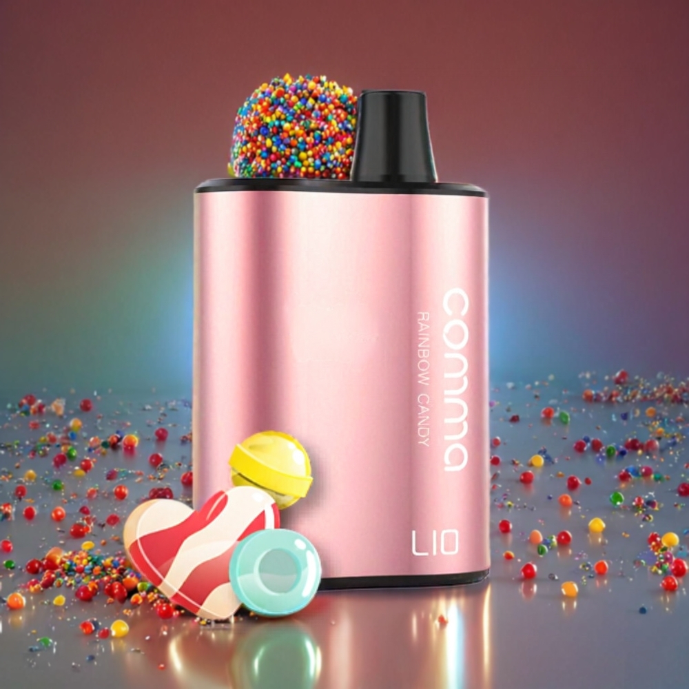 LIO COMMA 5000 Puffs Einweg-Vape Regenbogen-Bonbon – 15 ml, 900mAh, Type-C – Schweiz Großhandel