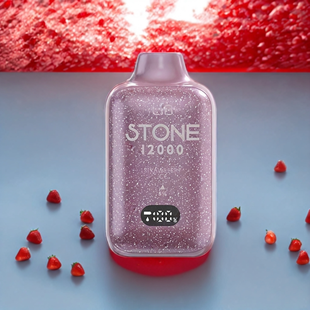 LIO Stone 12000 Puffs Einweg-Vape Erdbeer-Eis – 18ML, 550mAh, Type-C – Schweiz Großhandel