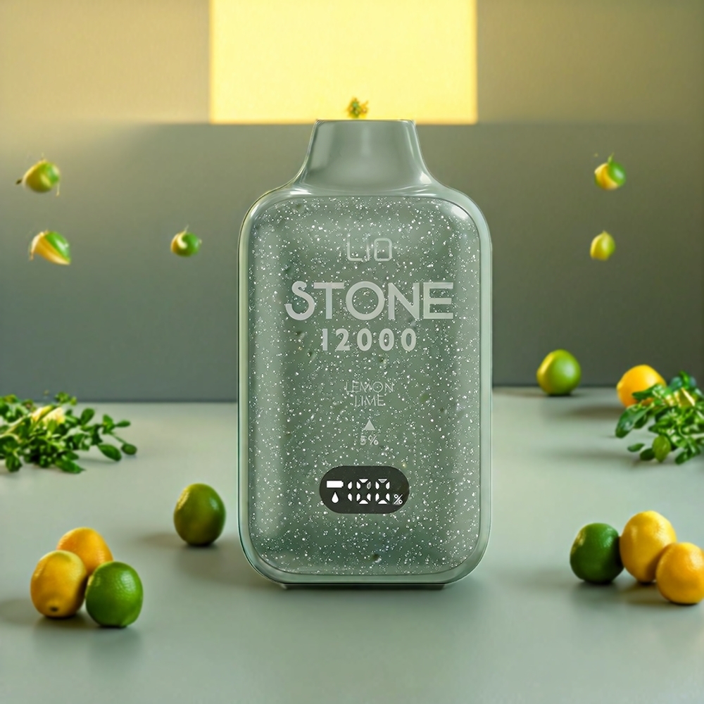 LIO Stone 12000 Puffs Einweg-Vape Zitrone Limette Schweiz großhandel mit 18ML E-Liquid & 550mAh Akku