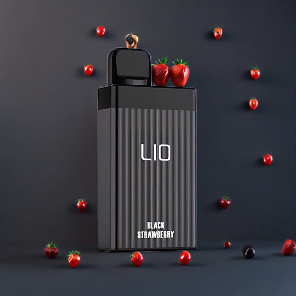 LIO BOXX 4000 Puffs Einweg-Vape Schwarz Erdbeere – 650mAh, 10ml, Schweiz Großhandel