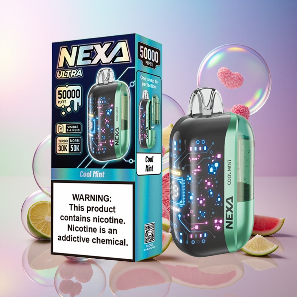 NEXA Ultra 50K Einweg-Vape Cool Minze - 20ml, 800mAh, 50000 Züge, Schweiz Großhandel