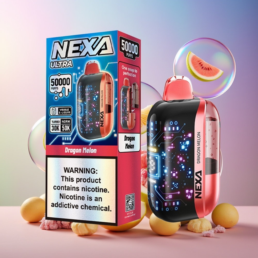 NEXA Ultra 50K Einweg-Vape Dragon Melon (Drachenmelone) 20ml 50000 Puffs 5% Schweiz Großhandel