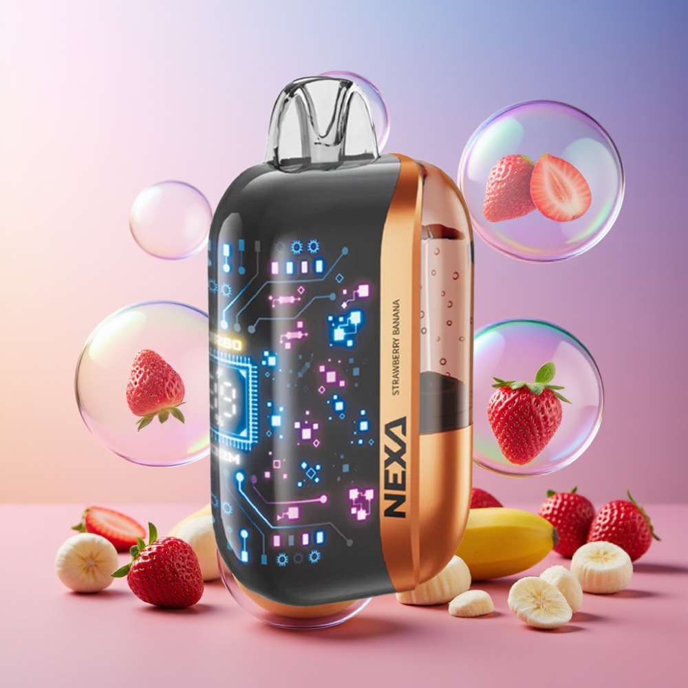 NEXA Ultra 50K Einweg-Vape Erdbeer Banane - 20ml, 50000 Züge, 5% Nikotin, Schweiz Großhandel