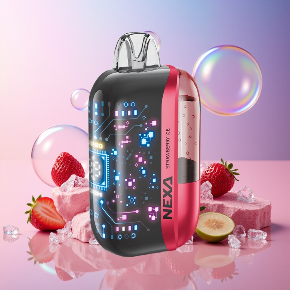 NEXA Ultra 50K Einweg-Vape Erdbeer-Eis - 20ml, 800mAh, 5% Nikotin, Schweiz Großhandel