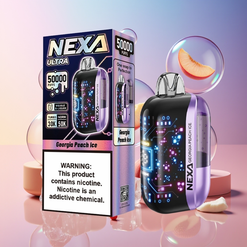 NEXA Ultra 50K Einweg-Vape Georgia Pfirsich Eis mit 20ml, 50000 Züge, 5% Nikotin - Schweiz großhandel