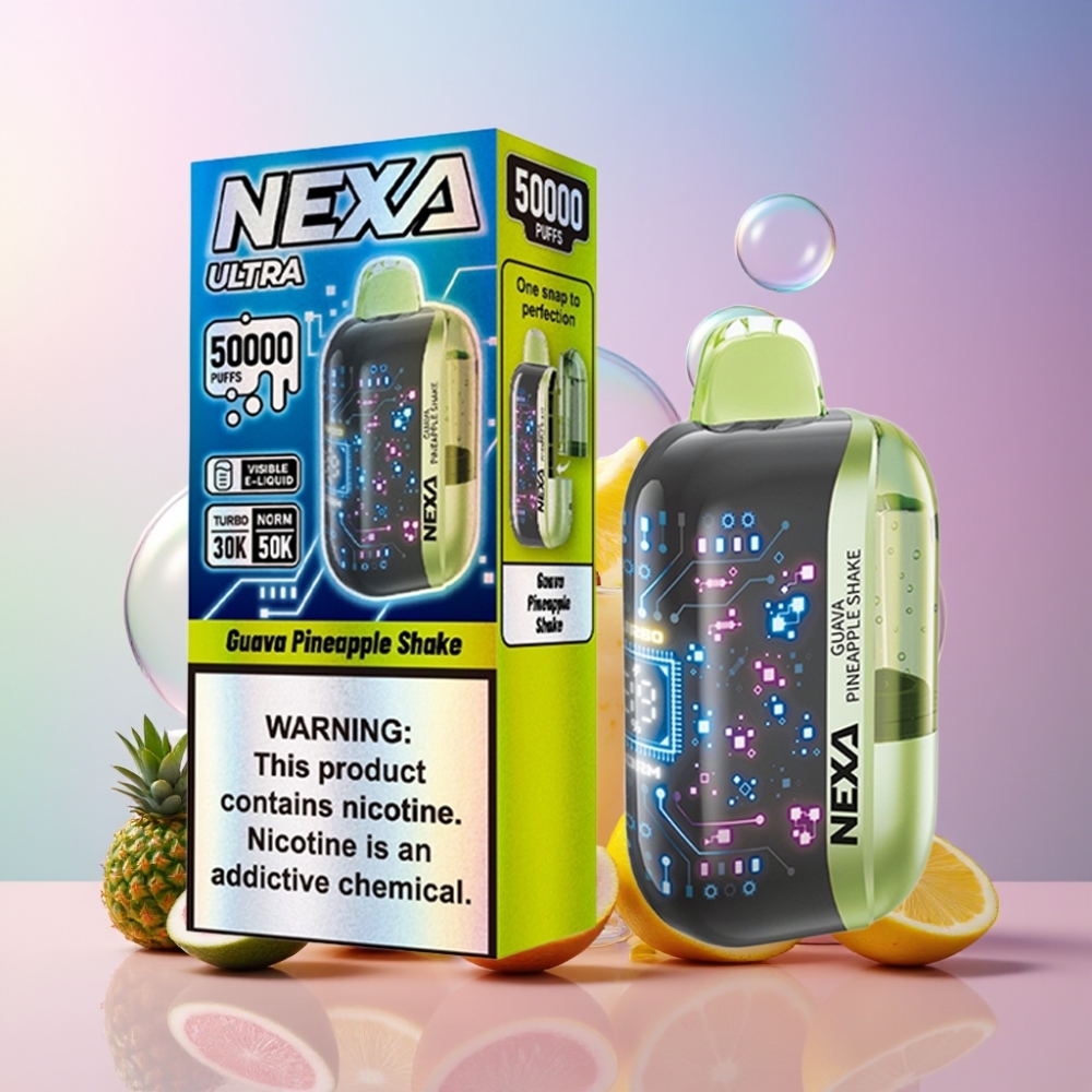 NEXA Ultra 50K Einweg-Vape Guave-Ananas Shake mit 20ml Füllmenge, 50000 Zügen, 5% Nikotin - Schweiz großhandel
