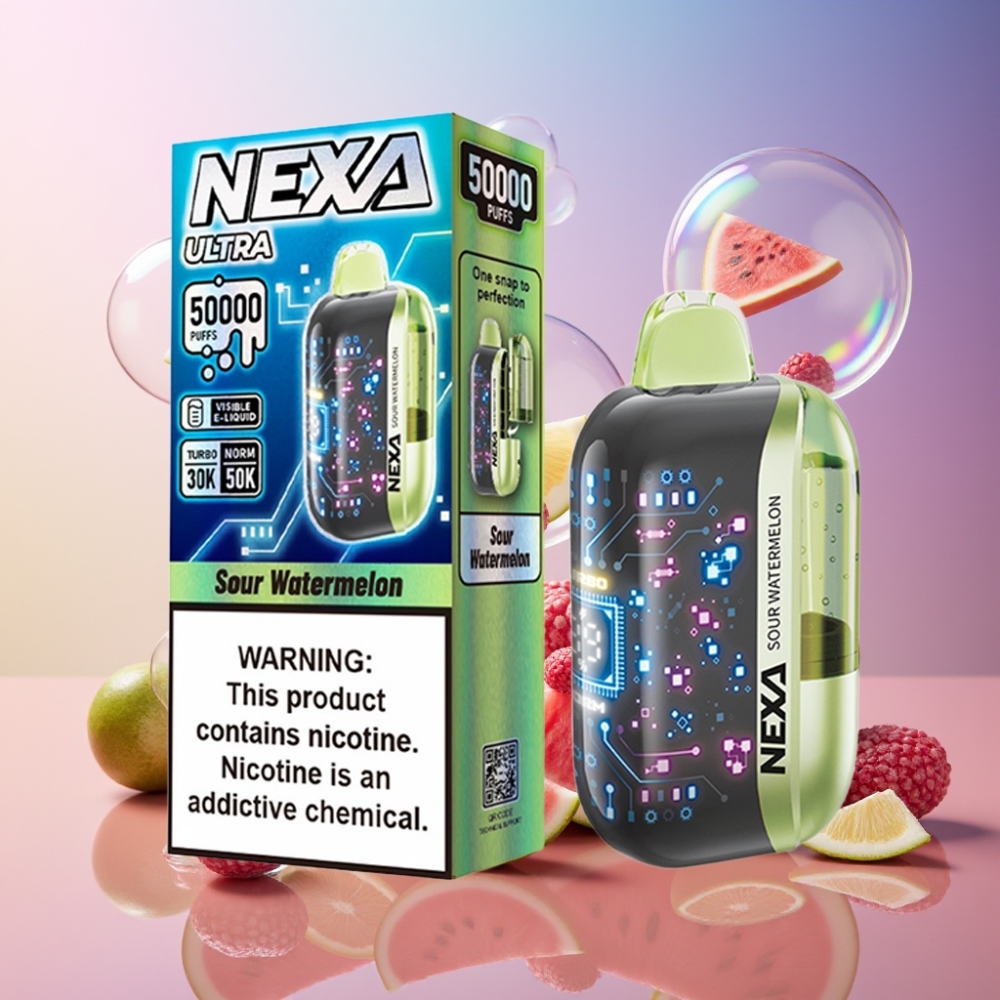 NEXA Ultra 50K Einweg-Vape Saurer Wassermelone Schweiz Großhandel – 20ml, 50000 Züge, 5% Nikotin