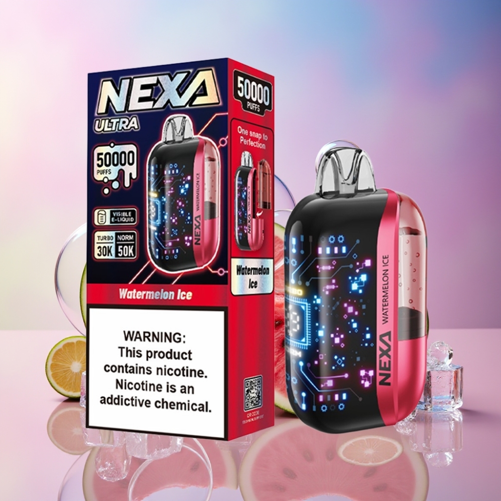 NEXA Ultra 50K Einweg-Vape Wassermelone-Eis 20ml 800mAh 50000 Züge Schweiz großhandel