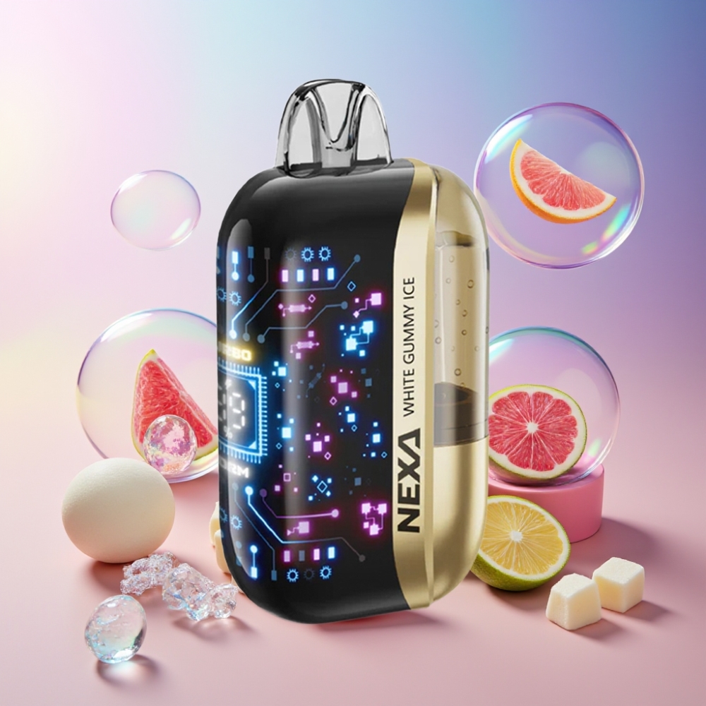 NEXA Ultra 50K Einweg-Vape Weiße Gummibärchen Eis - 20ml, 800mAh, 5% Nikotin, Schweiz Großhandel