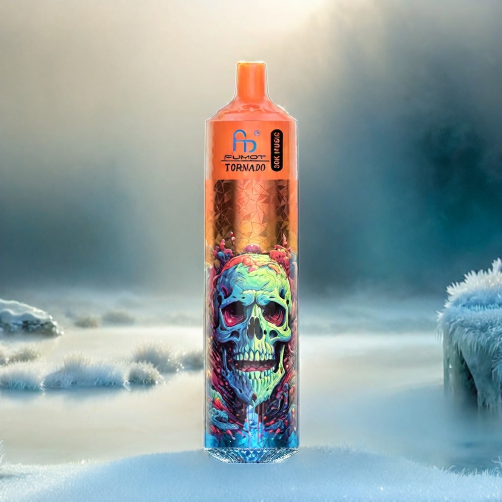 Fumot RandM Tornado 30000 Schweiz Großhandel – 30.000 Züge, 30mL, 2%/5%, 1.0 Ohm Mesh, 600mAh, LED Display, Lush Ice