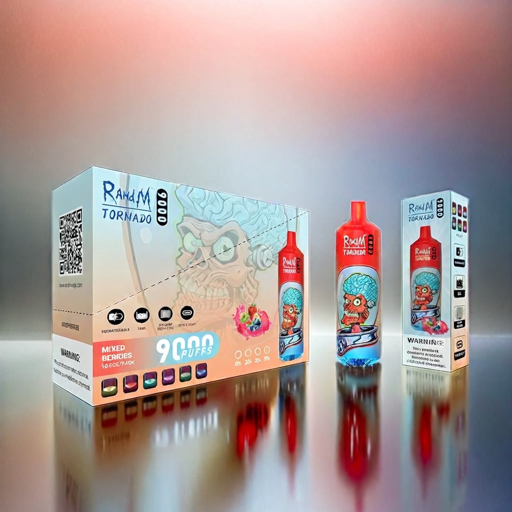 RandM Tornado 9000 Puffs 18 mL Mesh Coil Geschmack: Mixed Beeren Schweiz großhandel