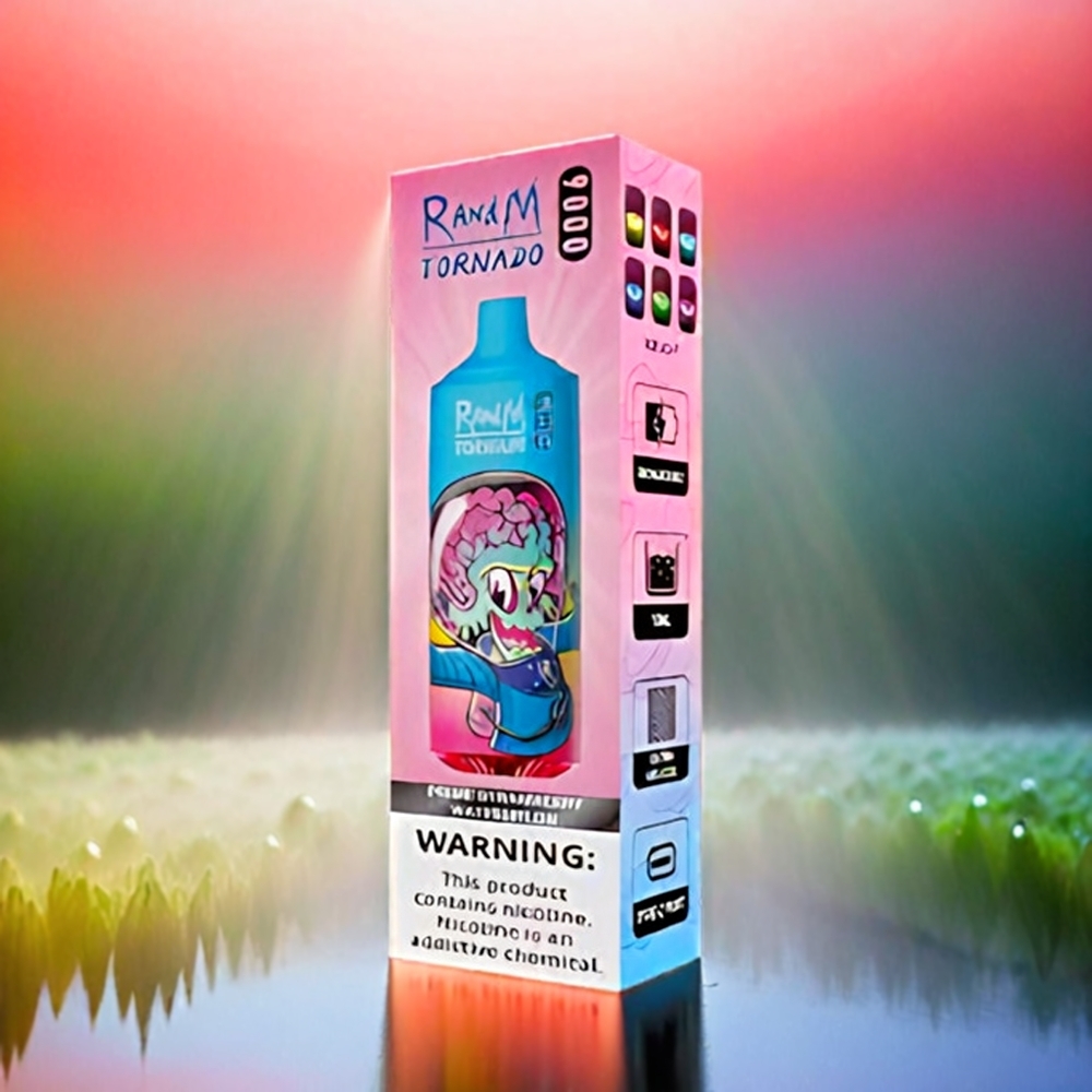 RandM Tornado 9000 Puffs 18 mL Mesh Coil Schweiz Großhandel Prime Erdbeer-Wassermelone