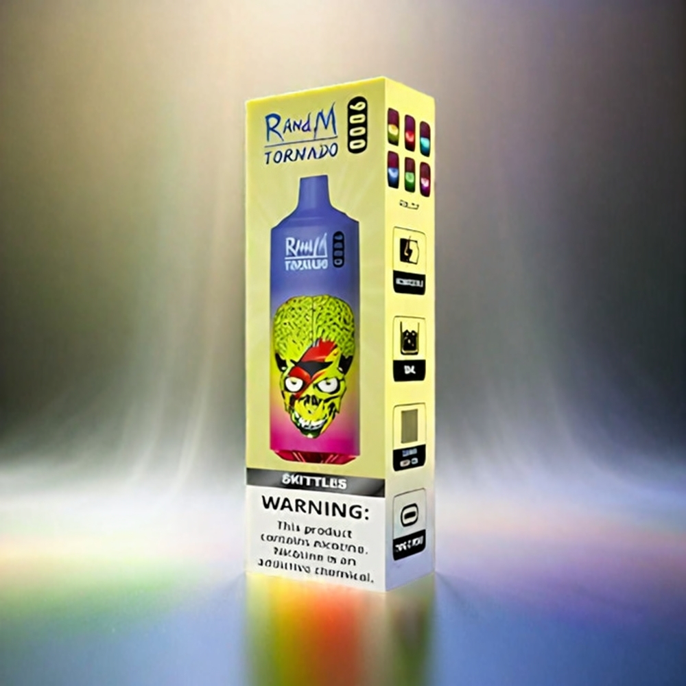 RandM Tornado 9000 Puffs 18mL Mesh Coil Skittles Schweiz Großhandel