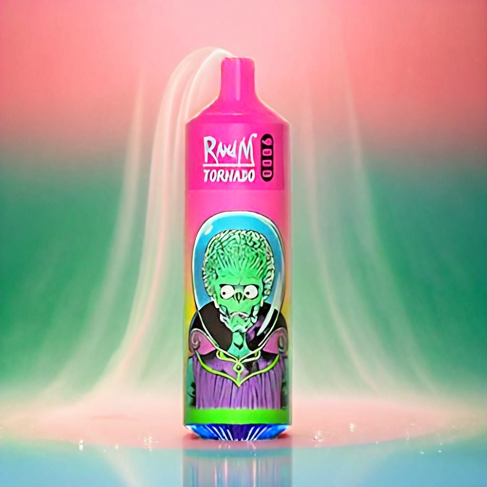 RandM Tornado 9000 Puffs | 850 mAh Akku, 18 mL Tank, Mesh Coil | Schweiz Großhandel | Wassermelon Bubblegum Geschmack