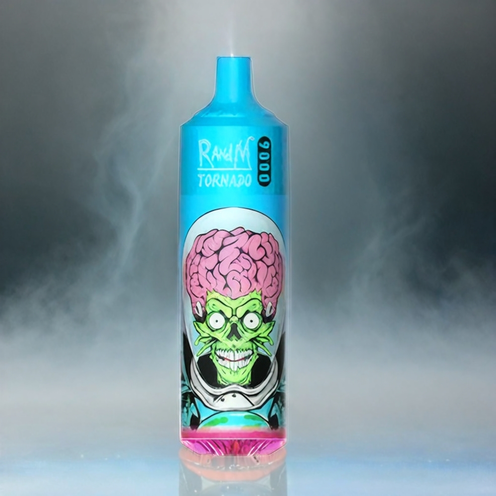 RandM Tornado 9000 Puffs Schweiz Großhandel – 18 mL e-liquid, 850 mAh, Mesh Coil, Black Dragon Ice