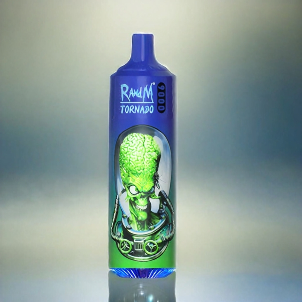 RandM Tornado 9000 Puffs mit 18 mL E-Liquid, Mesh Coil, RGB Display, Schweiz Großhandel – Mr Blue