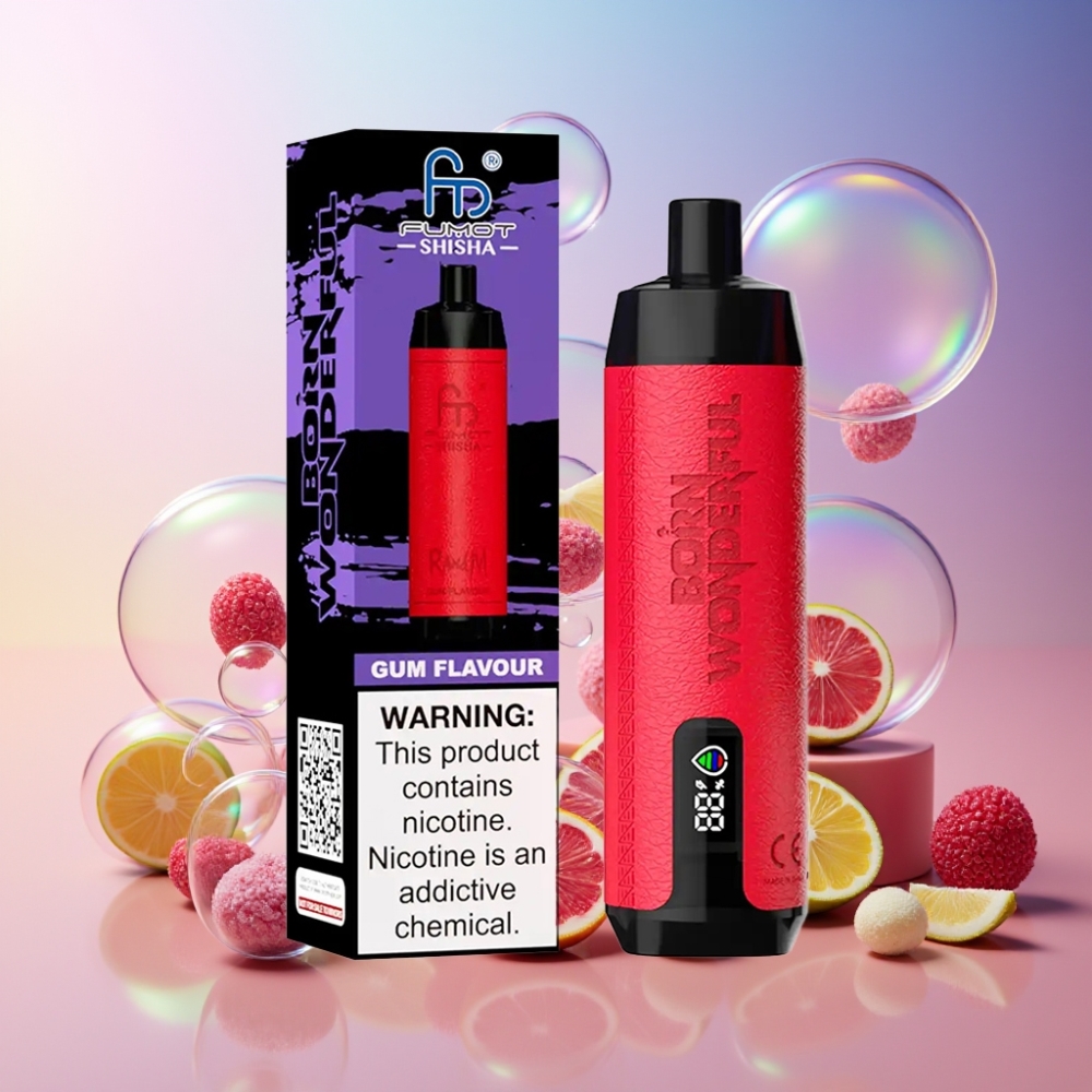 RandM Fumot Shisha 10000 Puffs Wegwerf-Vape Schweiz Großhandel mit Kaugeschmack, 18ml Liquid, 850 mAh, Typ-C