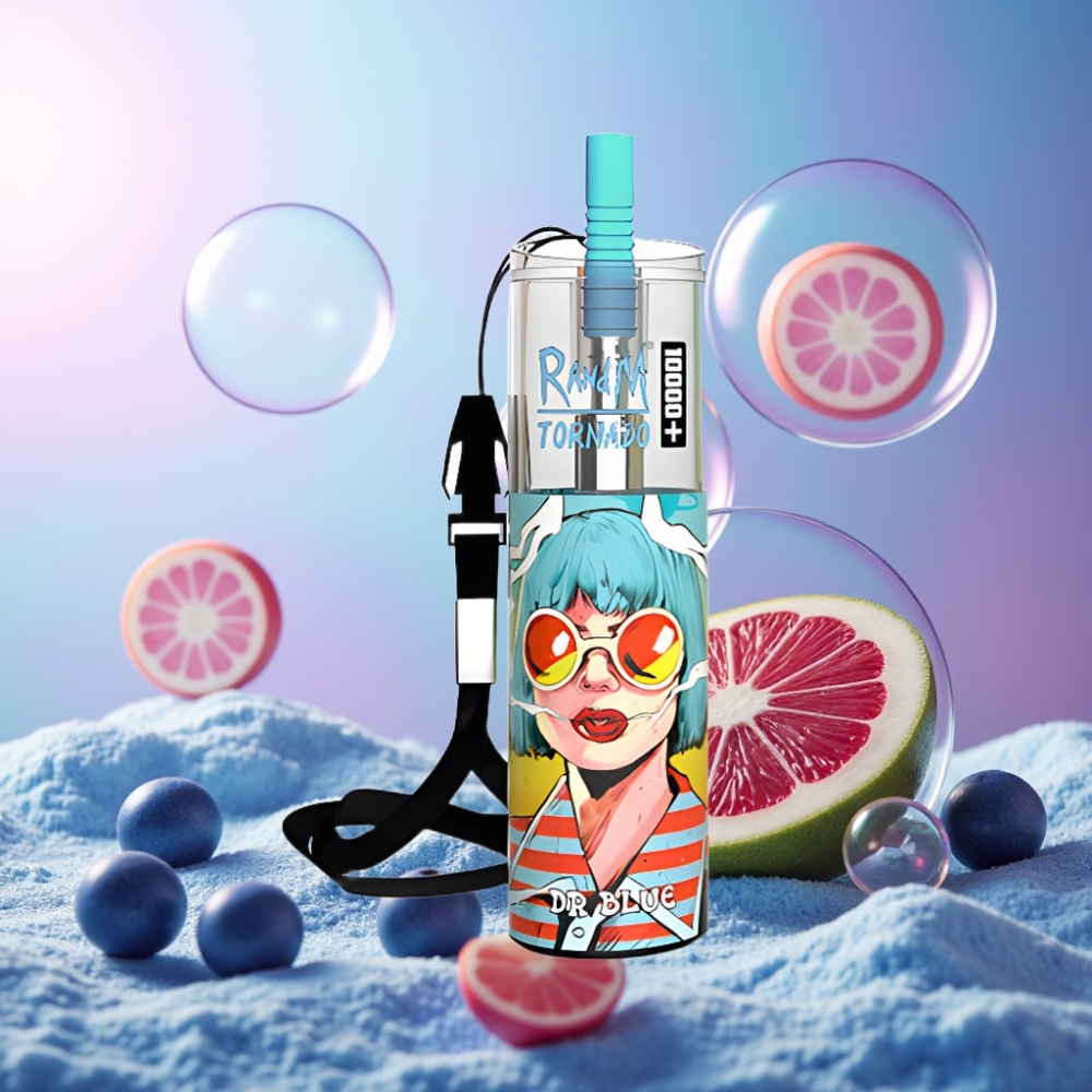 Fumot Original RandM Tornado 10000 Plus Einweg-Vape Dr. Blau – 10000 Puffs, 20 ml, Mesh Coil, Schweiz Großhandel