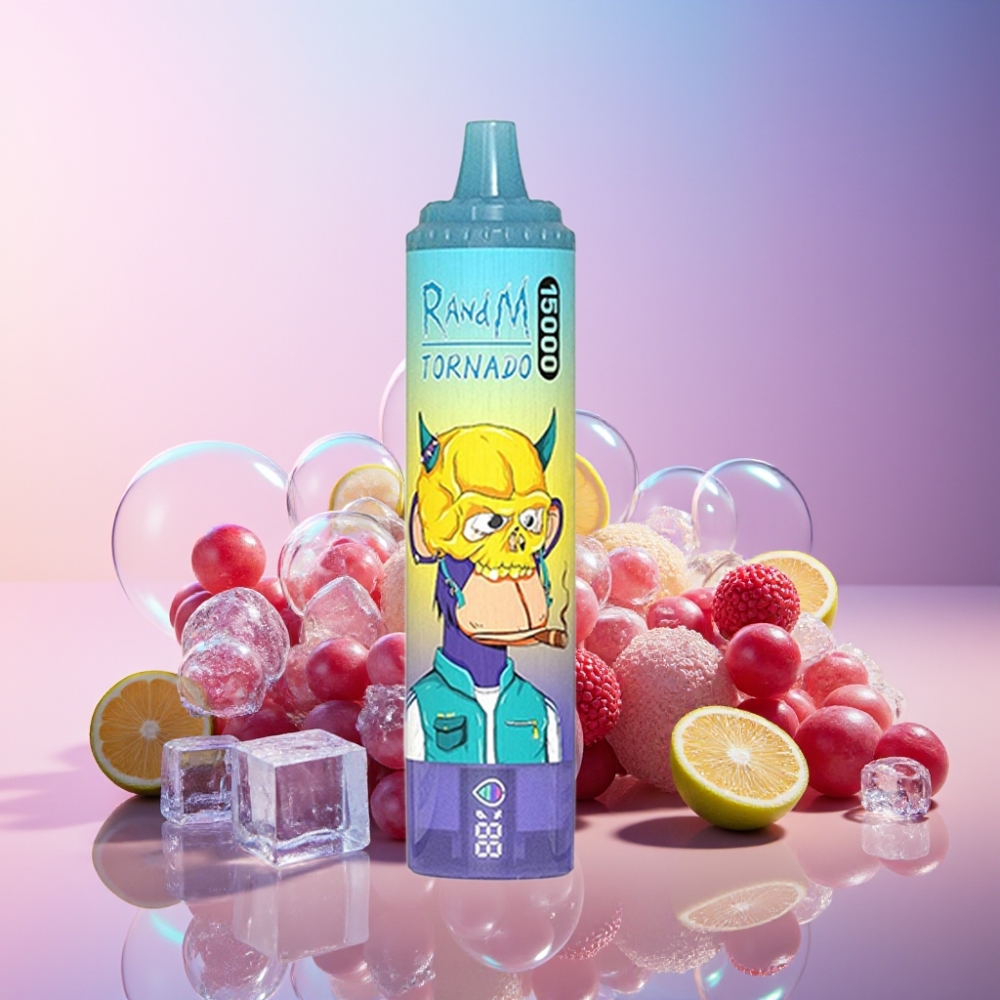 Fumot RandM Tornado 15000 Puffs Einweg-Vape Grape Ice (25ml, 850mAh, Mesh Coil) Schweiz großhandel