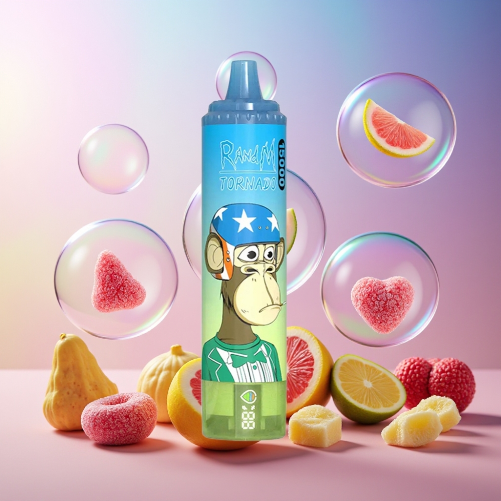 Fumot RandM Tornado 15000 Puffs Einweg-Vape Gummibär 25ml 850mAh Mesh Coil Schweiz Großhandel