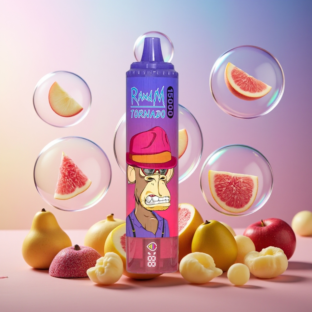 Fumot RandM Tornado 15000 Puffs Einweg-Vape Sauerapfel 25ml 850mAh Mesh Coil Schweiz großhandel