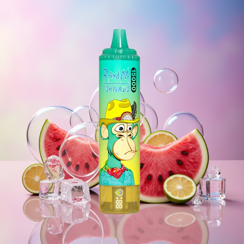 Fumot RandM Tornado 15000 Puffs Wassermelone-Eis Einweg-Vape 25ml 850mAh Mesh Coil Schweiz Großhandel