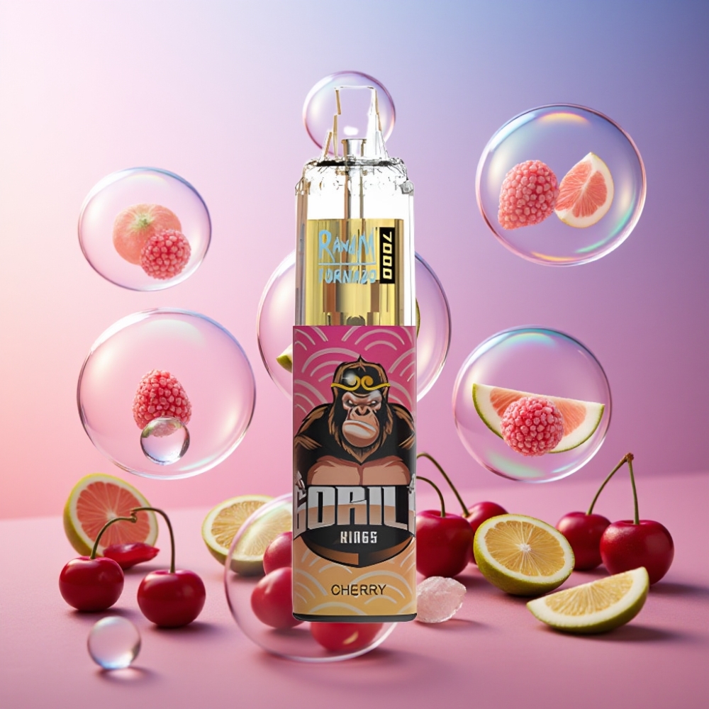 Fumot Tornado 7000 Einweg-Vape Kirsche - 7000 Puffs, 14 ML E-Liquid, 850 MAH, Mesh Coil, Schweiz Großhandel