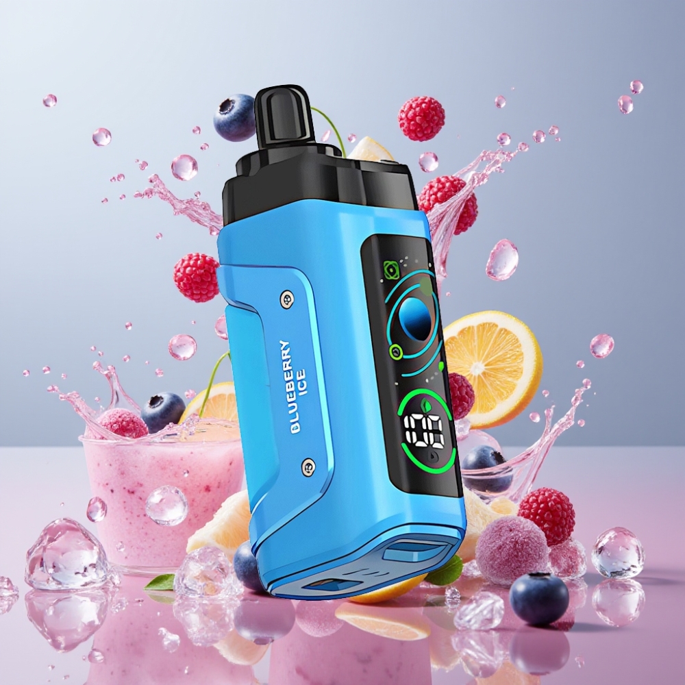 Razz Bar 45000 Puffs Einweg-Vape Blaubeer-Eis – 45000 Züge, 1.0 Ohm Mesh Coil, Schweiz Großhandel