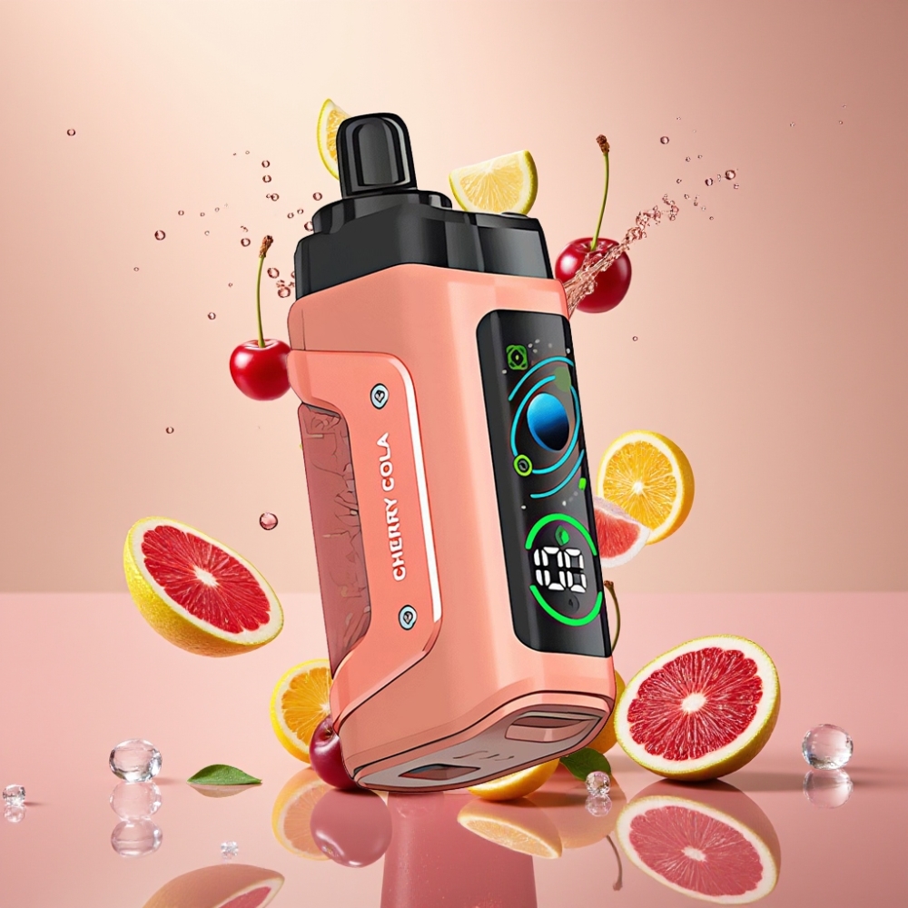 Razz Bar 45000 Puffs Einweg-Vape Kirsch Cola Schweiz Großhandel – 45000 Puffs, 1.0 Ohm Mesh Coil, Typ-C Aufladbar