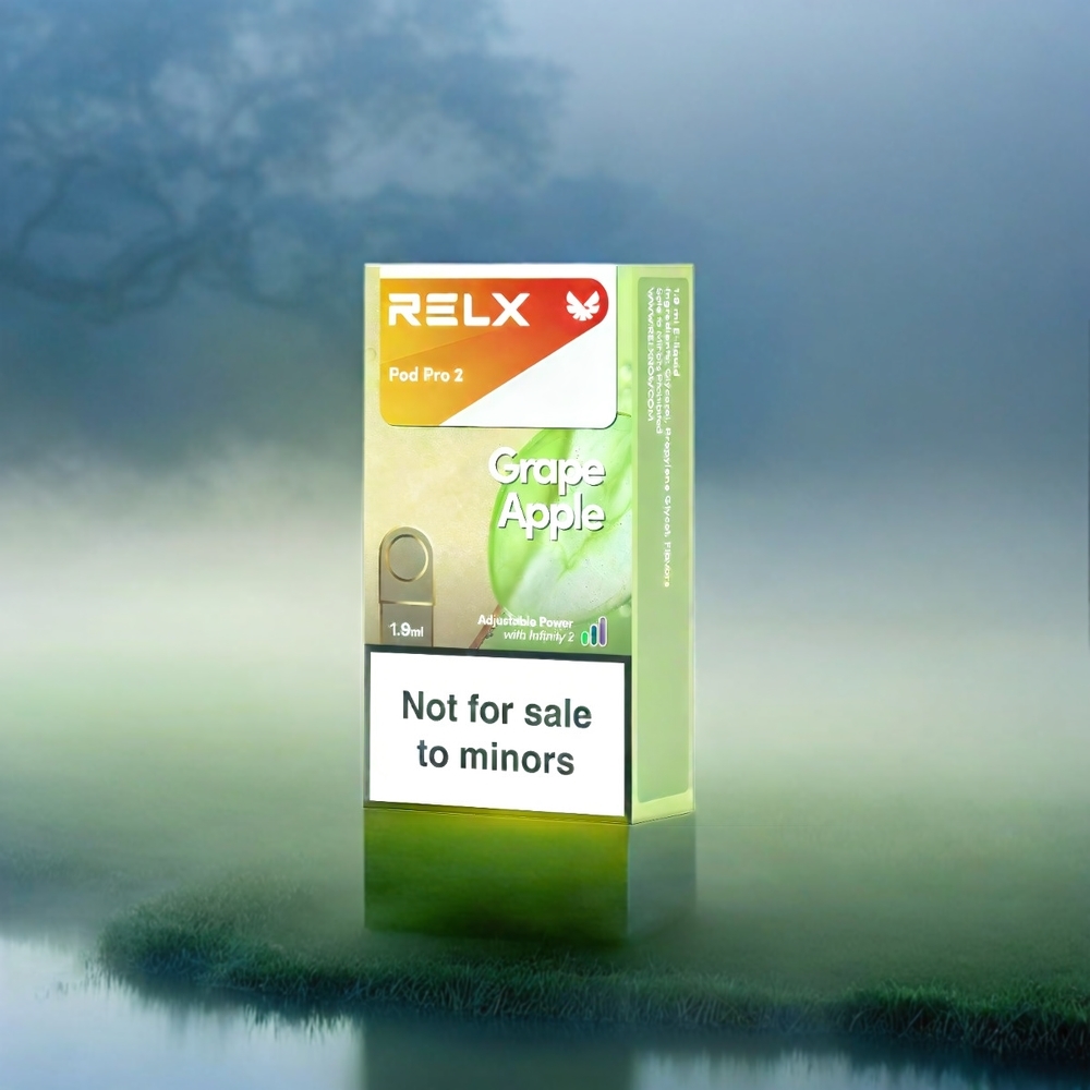RELX Pod Pro 2 3%/5% Nikotin 600 Züge 1.9ml Schweiz Großhandel Grape Apple