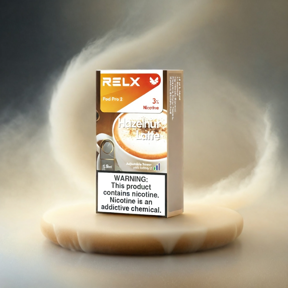 RELX Pod Pro 2 Schweiz Großhandel – 5% Nikotin, 1.9ml, Hazelnuss Latte, 600 Züge