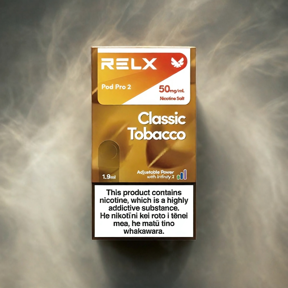 RELX Pod Pro 2 Schweiz Großhandel – 5% Nikotin, 600 Züge, 1.9ml, Classic Tobacco