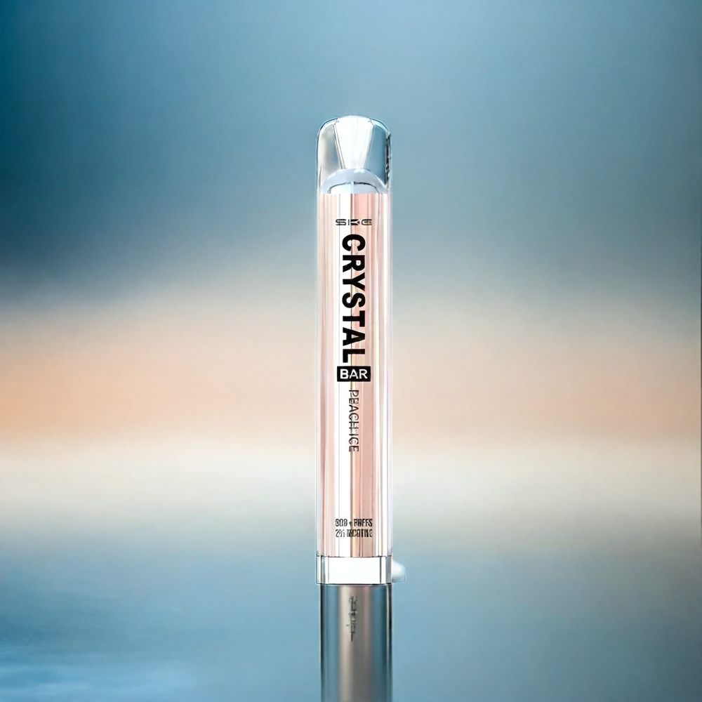 SKE Crystal BAR 600 0% 2% Nikotin 500mAh 600 Puffs Schweiz großhandel Peach Ice
