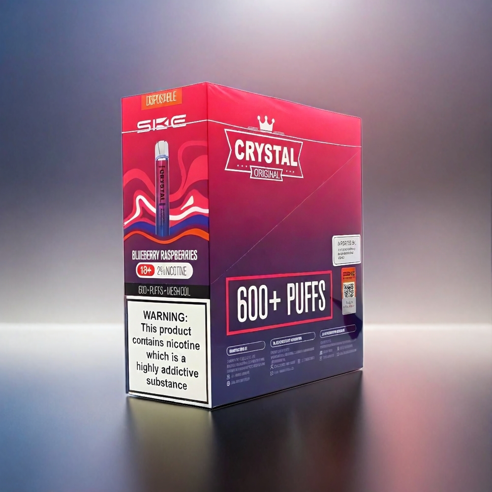 SKE Crystal BAR 600 – 600 Puffs, 500mAh, blau Himbeere Schweiz Großhandel
