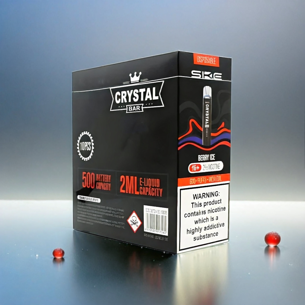 SKE Crystal BAR 600 Berry Ice Schweiz Großhandel – 0%,2% Nikotin, 500mAh, 600 Puffs