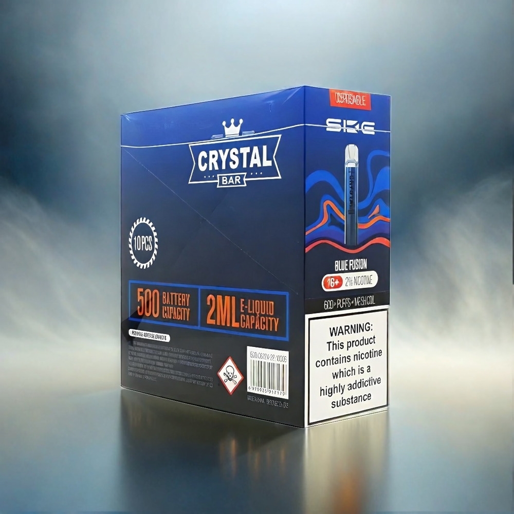 SKE Crystal BAR 600 Blue Fusion 0% 2% Nikotin 500mAh 600 Puffs Schweiz großhandel