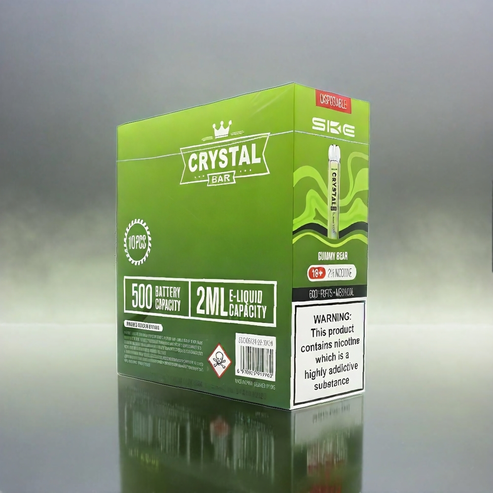 SKE Crystal BAR 600 Gummy Bär (0% Nikotin, 600 Puffs, 500mAh) Schweiz großhandel