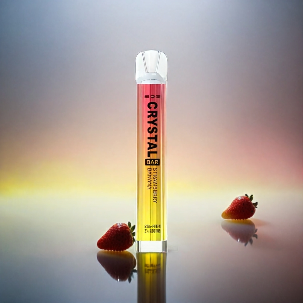 SKE Crystal BAR 600 Vape Erdbeer Banane 0% 2% 500mAh 600 Puffs Schweiz Großhandel
