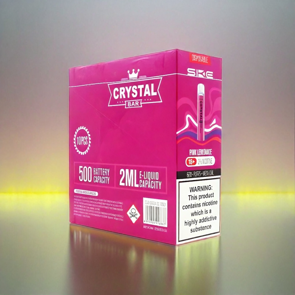 SKE Crystal BAR 600 Vape Pink Lemonade (2% Nikotin, 600 Puffs, 500mAh) Schweiz Großhandel