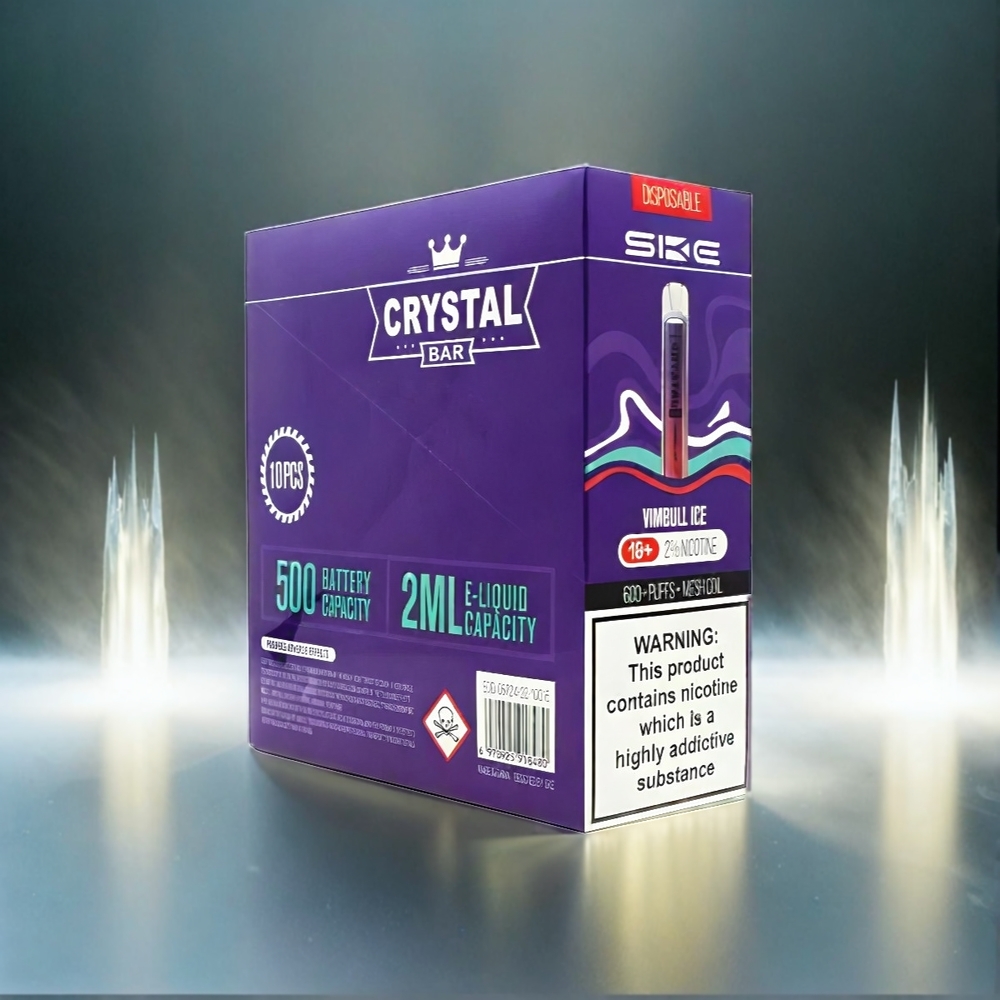 SKE Crystal BAR 600 Vimbull Ice 0% / 2% Nikotin 500mAh 600 Puffs Schweiz Großhandel