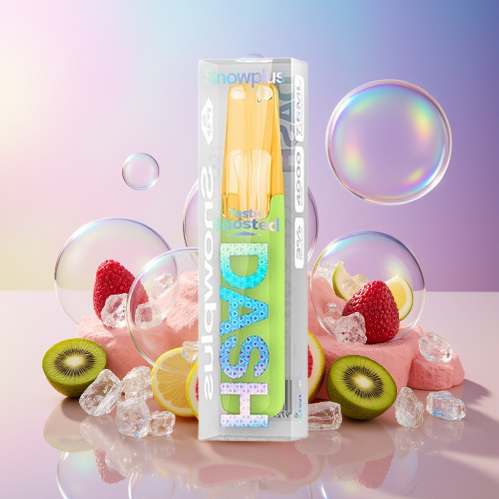 Snowplus Dash 4000 Puffs Disposable Device Kiwi Eis (7,5 ml, 4000 Züge, 530 mAh) Schweiz Großhandel