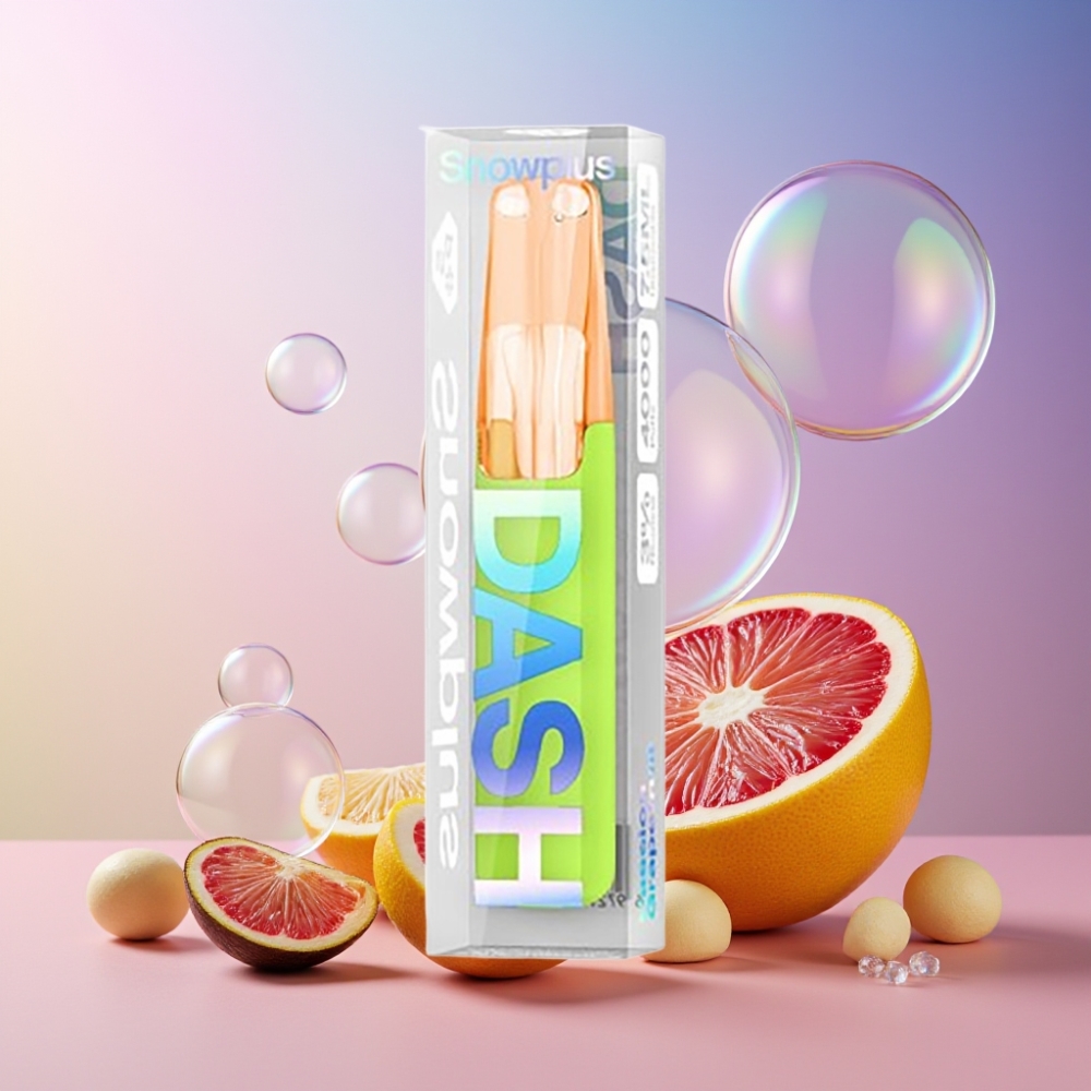 Snowplus Dash 4000 Puffs Disposable Device Passion Grapefruit (Passionsfrucht), 7,5 ml E-Liquid, 530 mAh, Schweiz Großhandel