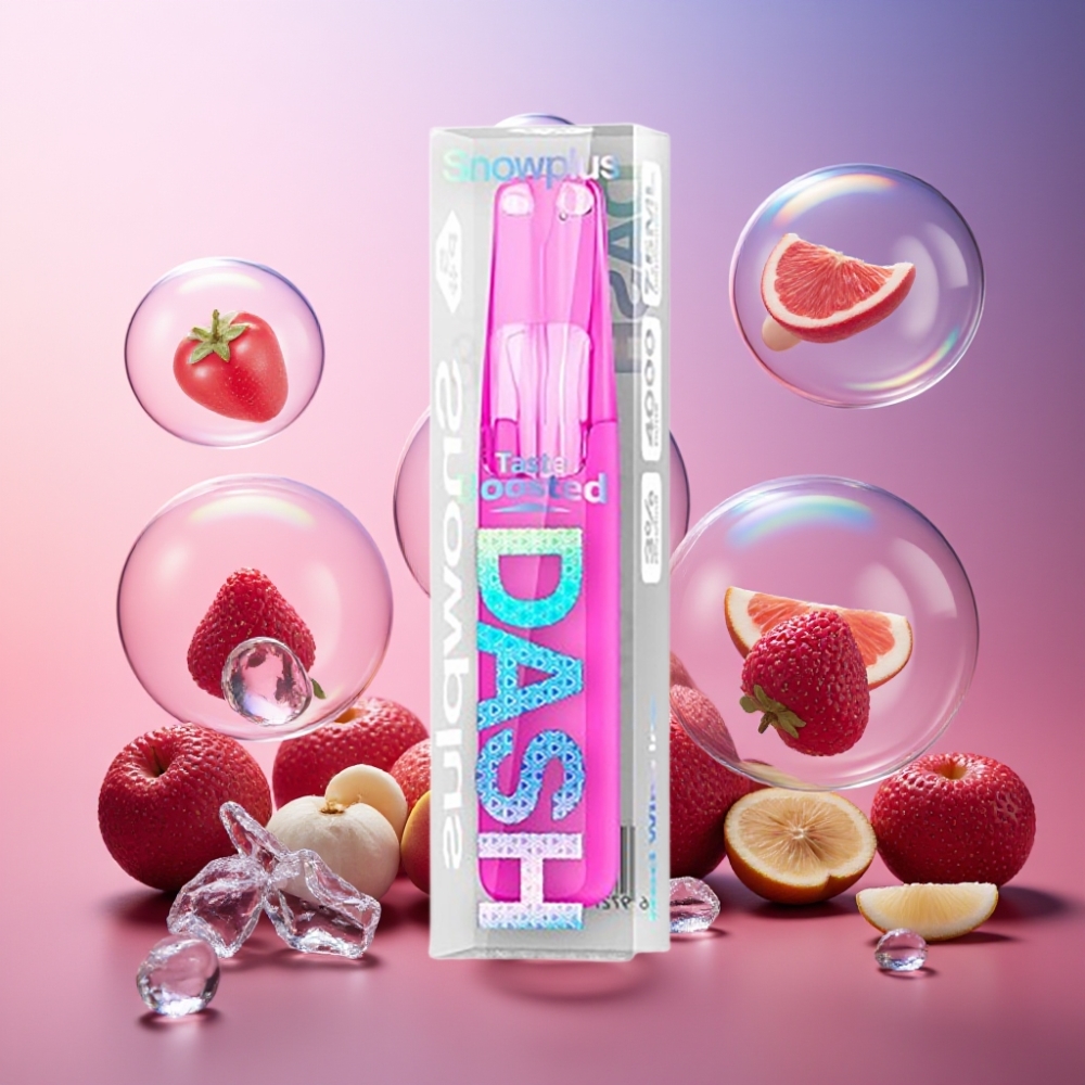 Snowplus Dash 4000 Puffs Disposable Device Rotwein-Eis – 7,5 ml, 530 mAh, Schweiz Großhandel