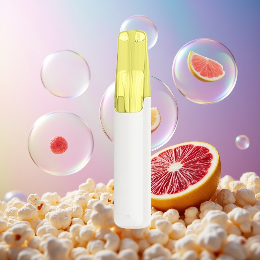 Snowplus Dash 4000 Puffs Disposable Device Vanille Popcorn, Keramik Atomizer, 7,5 ml, Schweiz Großhandel