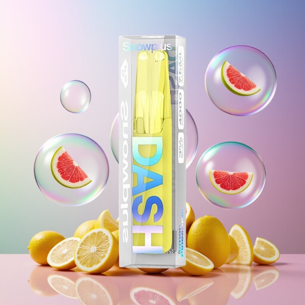 Snowplus Dash 4000 Puffs Disposable Device Zitrone-Ananas – Keramik-Atomizer, 7,5 ml, 530 mAh, Schweiz Großhandel